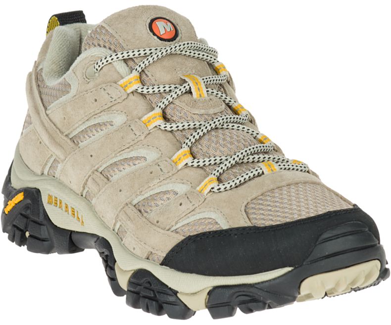 Beige Merrell Moab 2 Ventilator Wide Width Women's Hiking Shoes Canada | 27950W-1HB