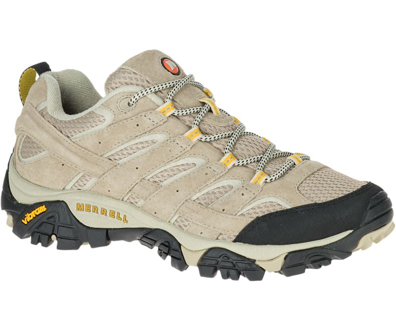 Beige Merrell Moab 2 Ventilator Wide Width Women\'s Hiking Shoes Canada | 27950W-1HB