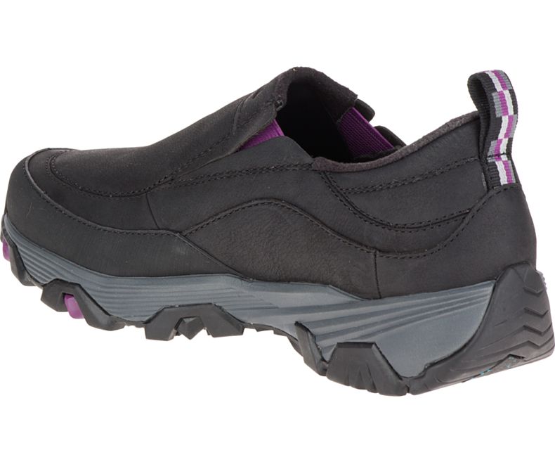 Black Merrell ColdPack Ice+ Moc Waterproof Women's Hiking Shoes Canada | 26947W-1HB