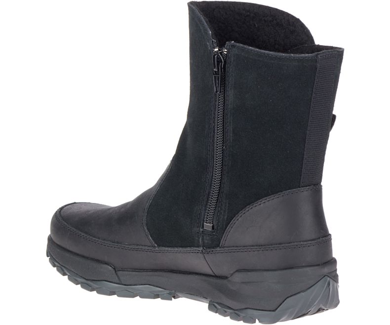 Black Merrell Icepack Guide Buckle Polar Waterproof Women's Boots Canada | 41551W-1BB