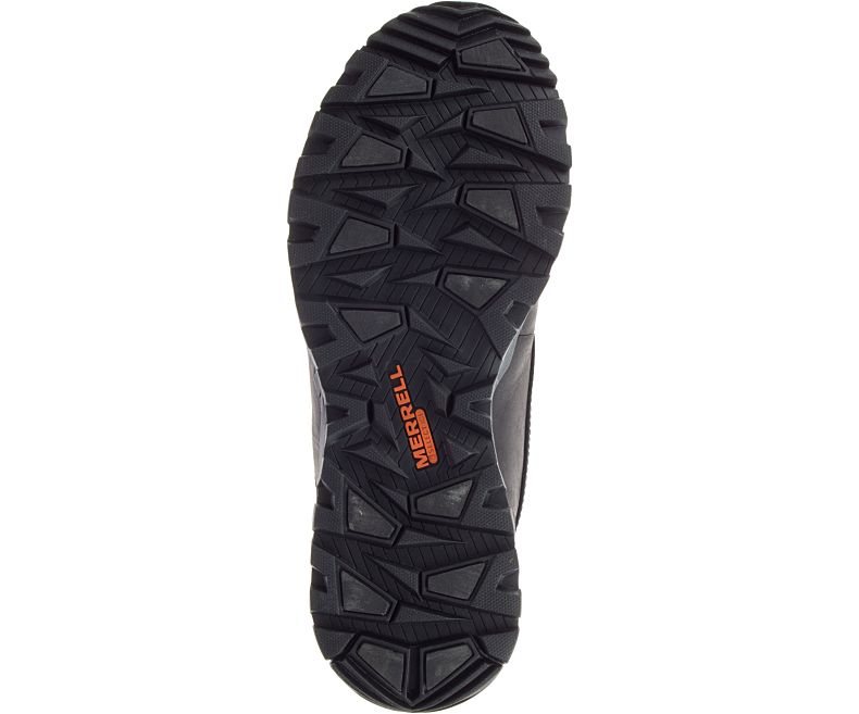 Black Merrell Icepack Guide Mid Lace Waterproof Men's Hiking Shoes Canada | 41577M-2HA