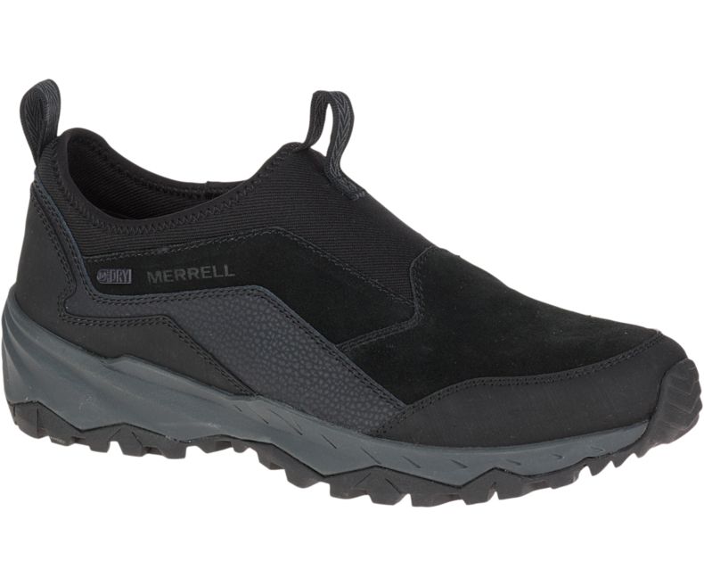 Black Merrell Icepack Moc Polar Waterproof Men\'s Hiking Shoes Canada | 35132M-2HB