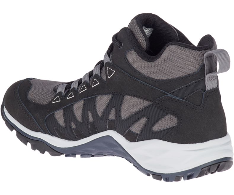 Black Merrell Lulea Mid Women's Hiking Shoes Canada | 41507W-1HB