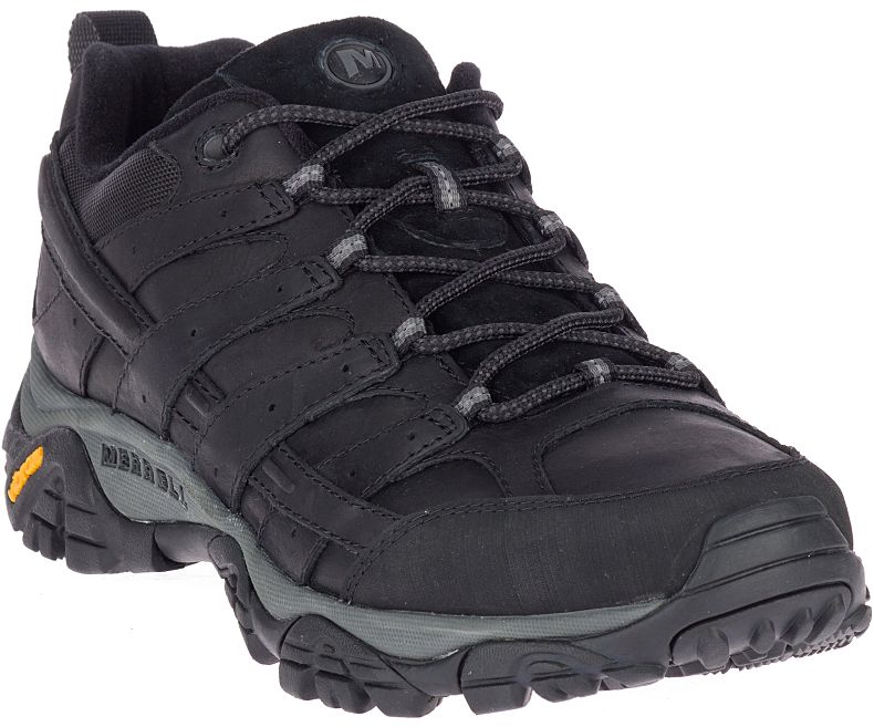 Black Merrell Moab 2 Prime Wide Width Men's Hiking Shoes Canada | 41317M-2HB