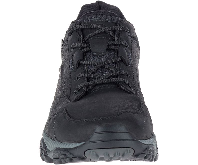 Black Merrell Moab Adventure Lace Waterproof Wide Width Men's Hiking Shoes Canada | 29625M-2HB