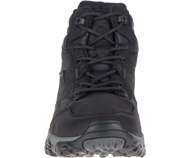 Black Merrell Moab Adventure Mid Waterproof Men's Hiking Shoes Canada | 29195M-2HB