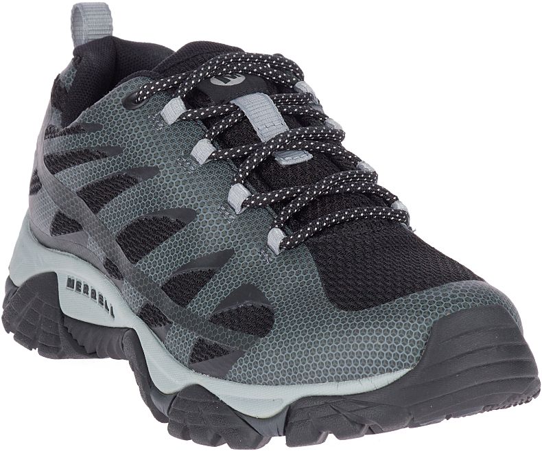 Black Merrell Moab Edge 2 Waterproof Men's Hiking Shoes Canada | 33193M-2HB