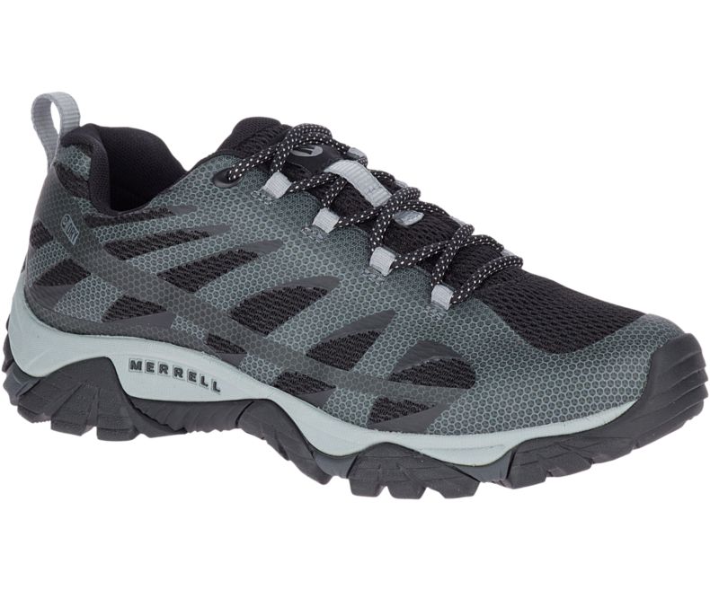 Black Merrell Moab Edge 2 Waterproof Men\'s Hiking Shoes Canada | 33193M-2HB