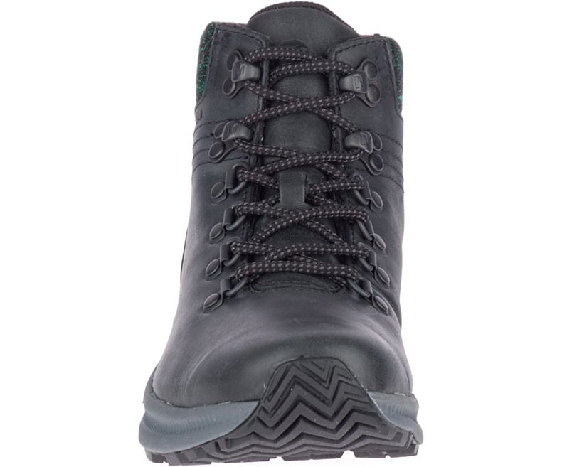 Black Merrell Ontario Mid Women's Walking Shoes Canada | 35914W-1WB