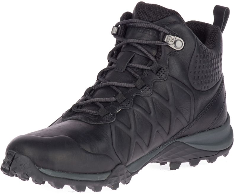 Black Merrell Siren 3 Peak Mid Waterproof Women's Hiking Shoes Canada | 40767W-1HB