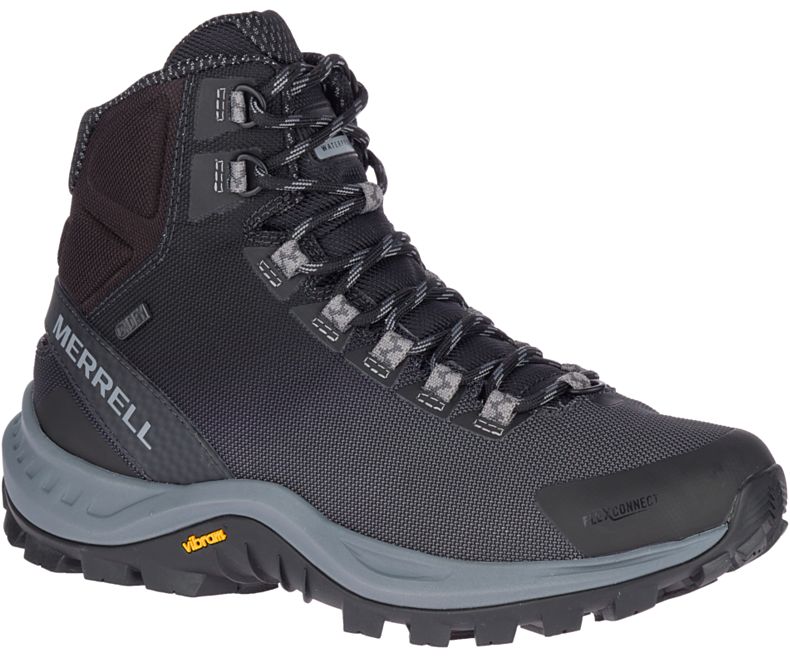 Black Merrell Thermo Cross 2 Mid Waterproof Men\'s Hiking Shoes Canada | 35393M-2HB