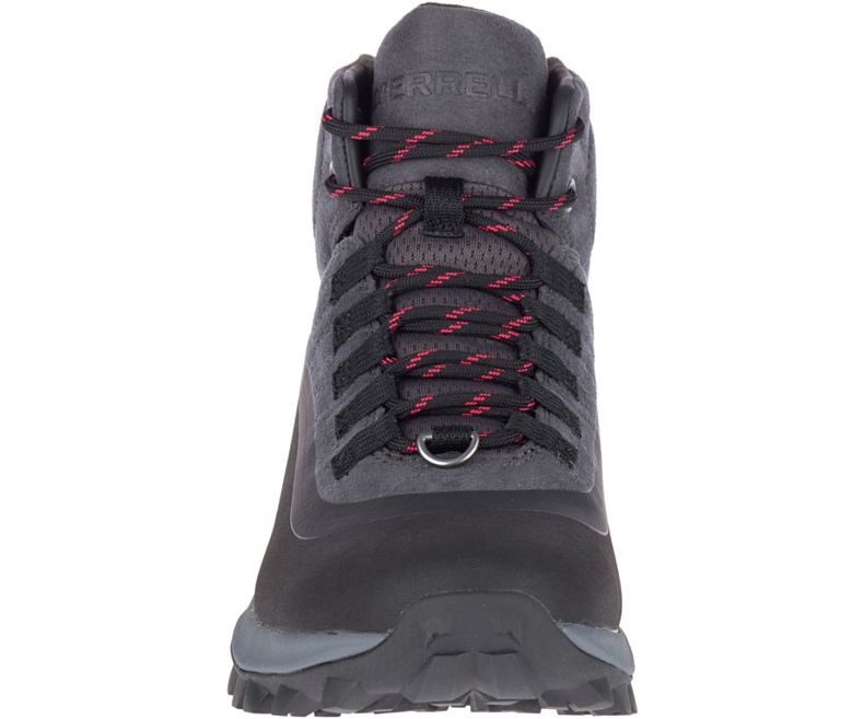 Black Merrell Thermo Snowdrift Mid Shell Waterproof Women's Hiking Shoes Canada | 41541W-1HB