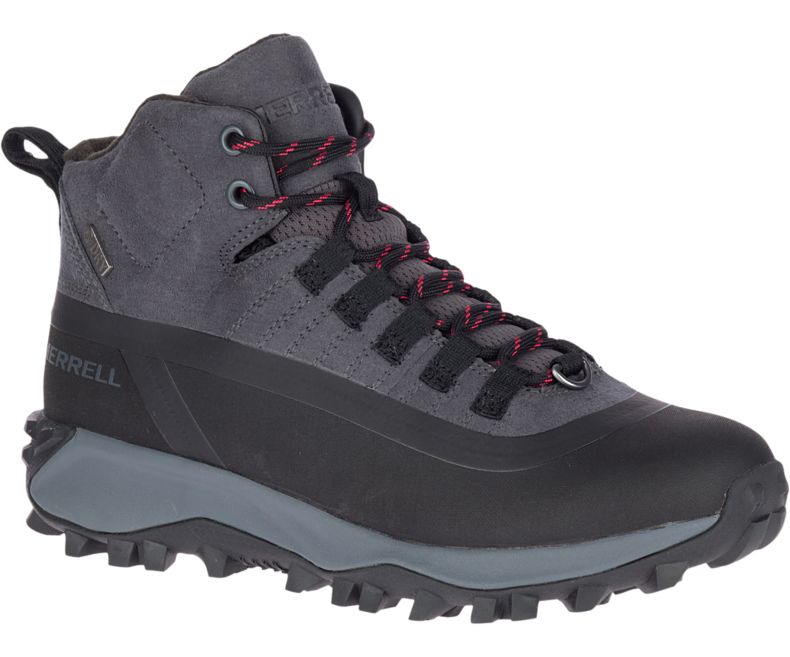 Black Merrell Thermo Snowdrift Mid Shell Waterproof Women\'s Hiking Shoes Canada | 41541W-1HB