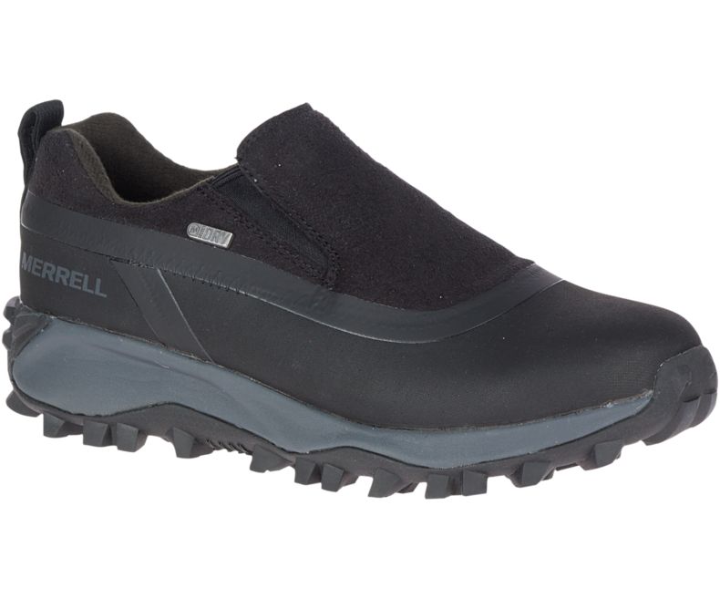 Black Merrell Thermo Snowdrift Moc Shell Waterproof Women\'s Walking Shoes Canada | 41354W-1WB