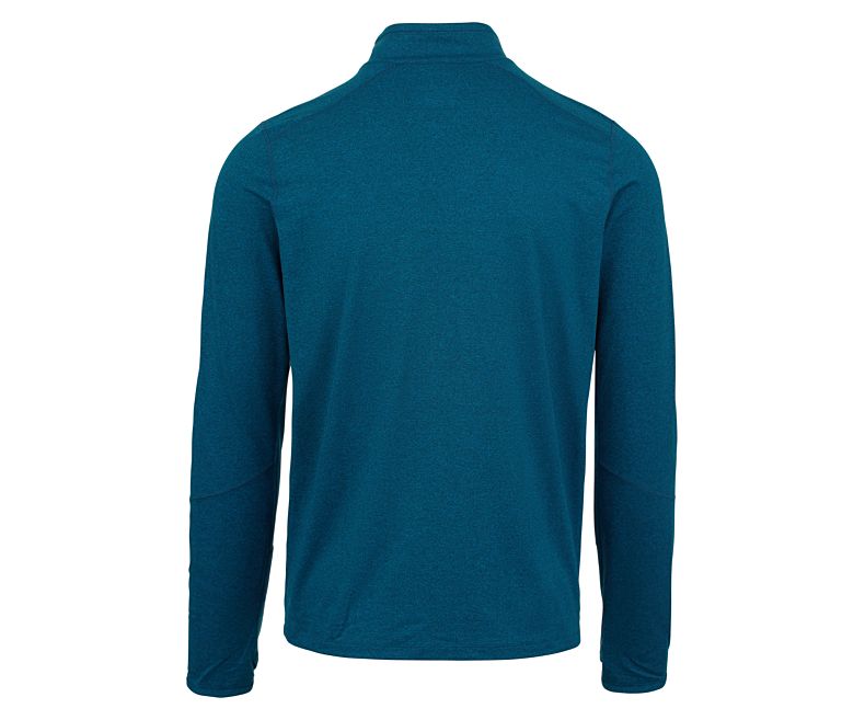 Blue Merrell BetaTherm 1/4 Zip Mid-Layer Fleece Men's Long Sleeve Shirts Canada | 35764M-2LB