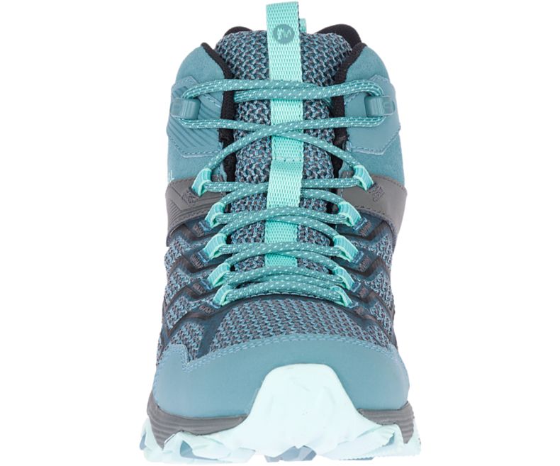 Blue Merrell Moab FST 2 Mid Waterproof Women's Hiking Shoes Canada | 33186W-1HB