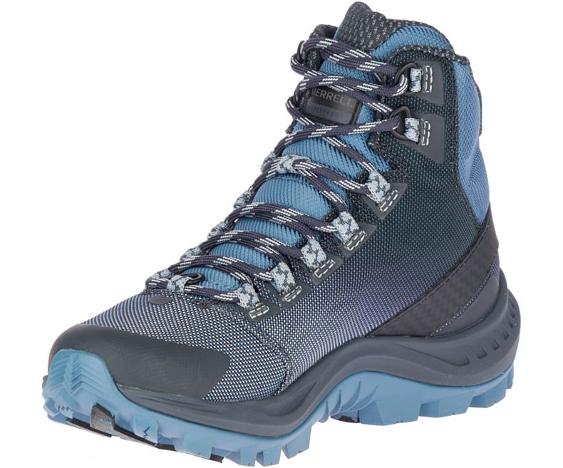 Blue Merrell Thermo Cross 2 Mid Waterproof Women's Hiking Shoes Canada | 41540W-1HB