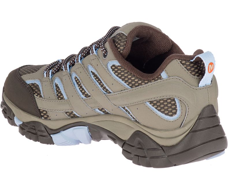 Brown / Light Blue Merrell Moab 2 GORE -TEX® Women's Hiking Shoes Canada | 27941W-1HB