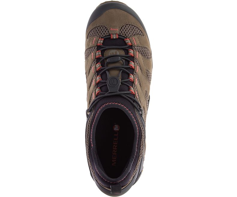 Brown Merrell Chameleon 7 Stretch Waterproof Men's Hiking Shoes Canada | 33143M-2HB