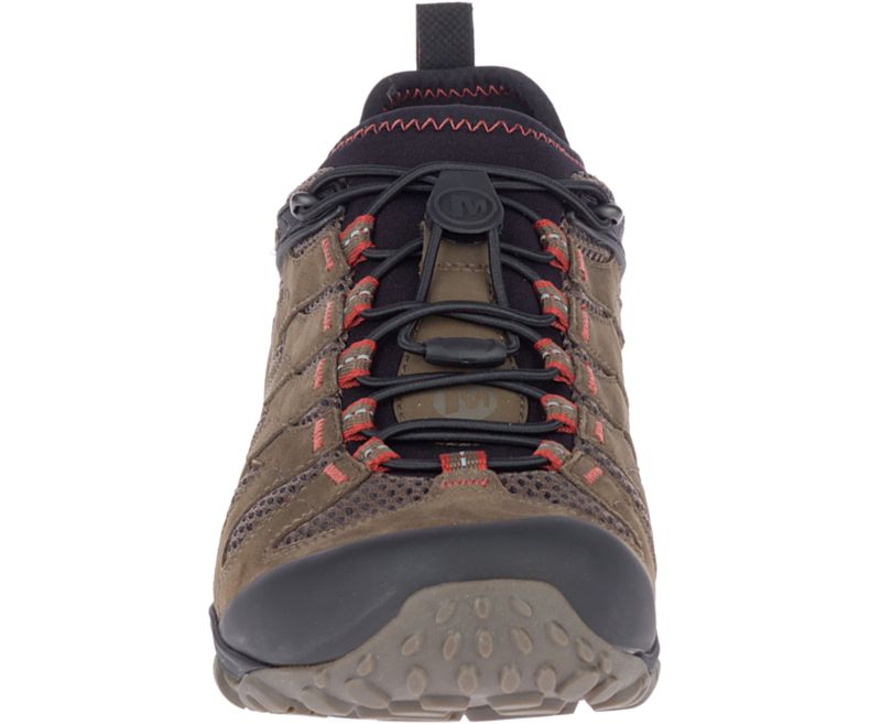 Brown Merrell Chameleon 7 Stretch Waterproof Men's Hiking Shoes Canada | 33143M-2HB