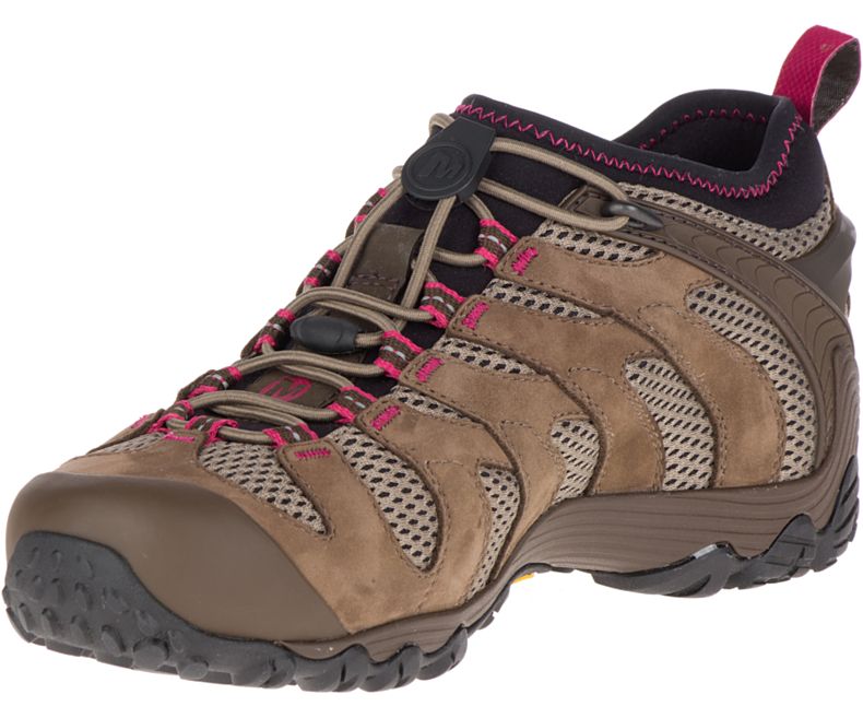 Brown Merrell Chameleon 7 Stretch Women's Hiking Shoes Canada | 32437W-1HB