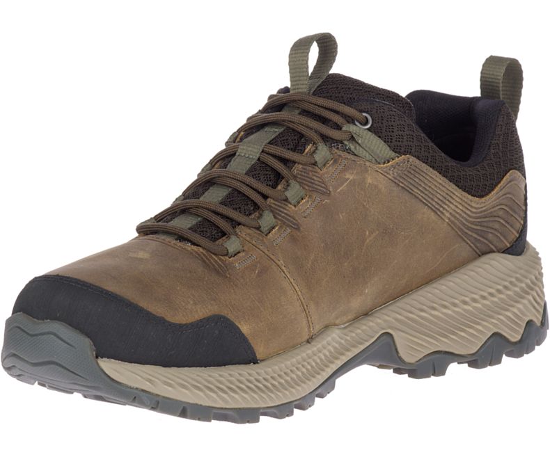 Brown Merrell Forestbound Waterproof Men's Hiking Shoes Canada | 34939M-2HB