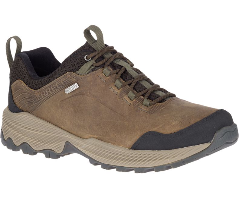 Brown Merrell Forestbound Waterproof Men\'s Hiking Shoes Canada | 34939M-2HB