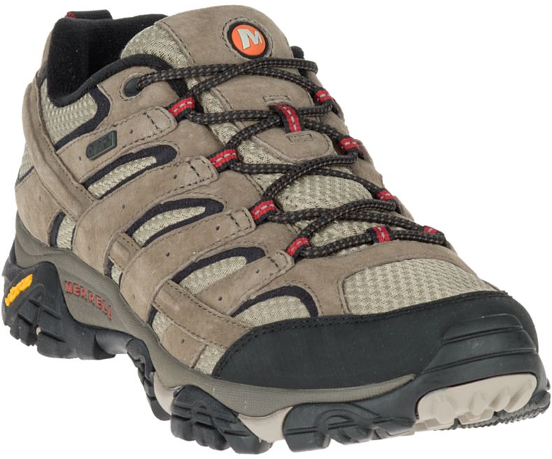 Brown Merrell Moab 2 Waterproof Wide Width Men's Hiking Shoes Canada | 27944M-2HB