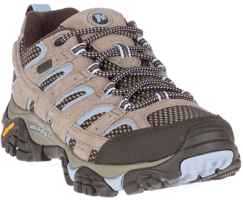 Brown Merrell Moab 2 Waterproof Women's Hiking Shoes Canada | 27945W-1HB