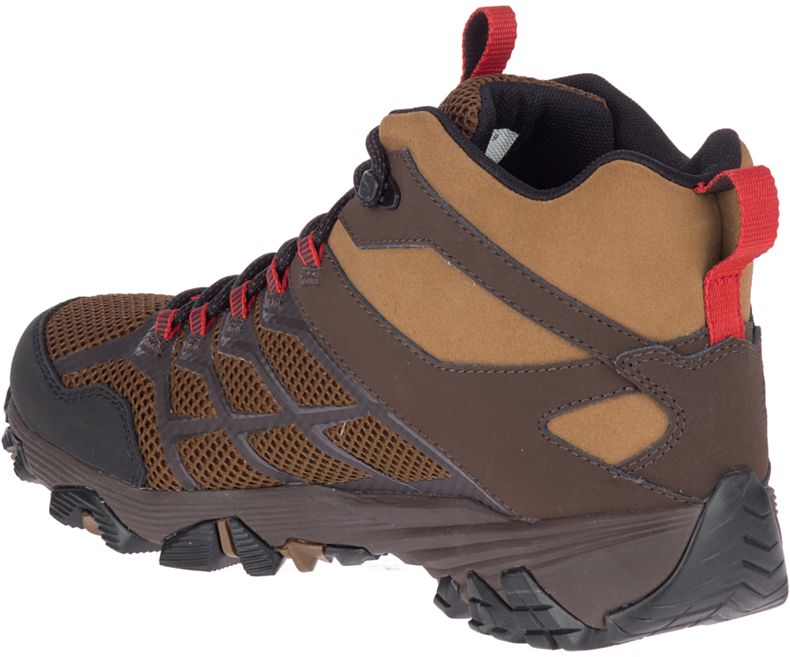 Brown Merrell Moab FST 2 Mid Waterproof Men's Walking Shoes Canada | 33185M-2WB