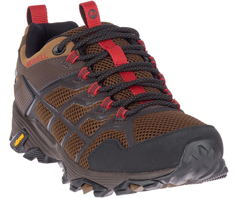 Brown Merrell Moab FST 2 Waterproof Men's Hiking Shoes Canada | 33187M-2HB