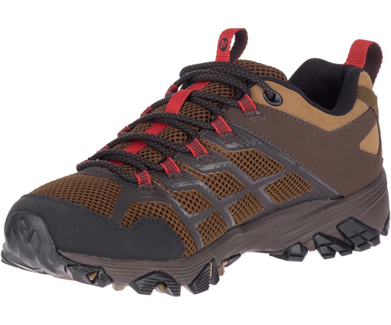 Brown Merrell Moab FST 2 Waterproof Men's Hiking Shoes Canada | 33187M-2HB