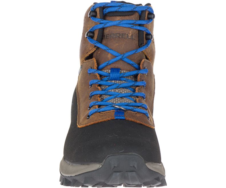 Brown Merrell Thermo Kiruna Mid Shell Waterproof Men's Hiking Shoes Canada | 41495M-2HA