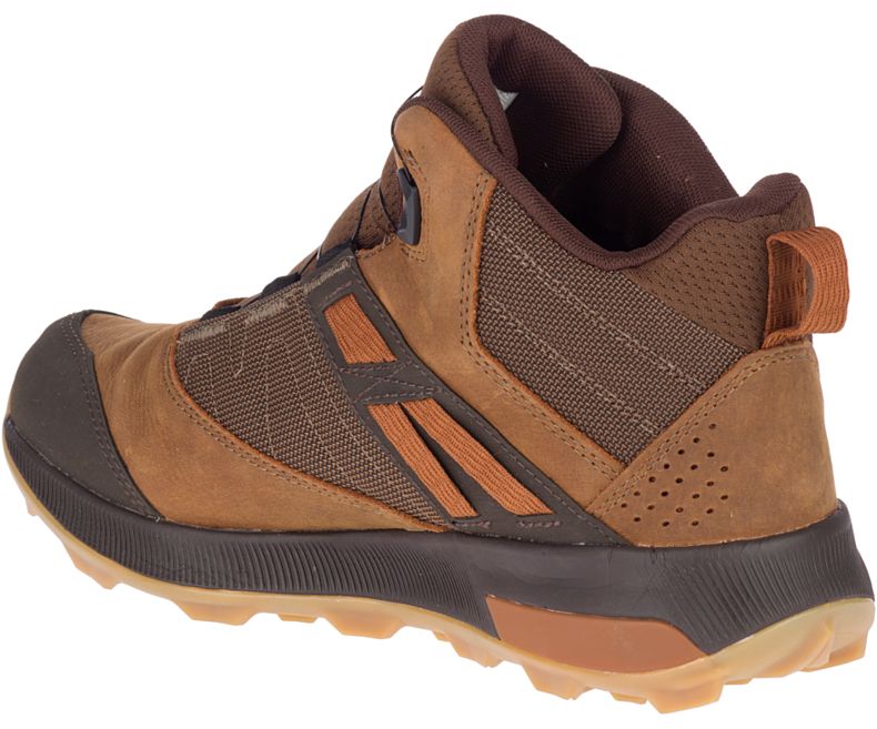 Brown Merrell Zion Boa Mid GORE -TEX® Men's Hiking Shoes Canada | 41232M-2HB