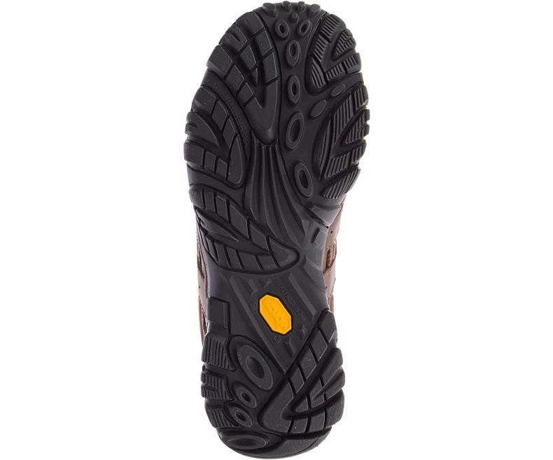 Dark Brown Merrell Moab 2 Prime Waterproof Wide Width Men's Hiking Shoes Canada | 40781M-2HD