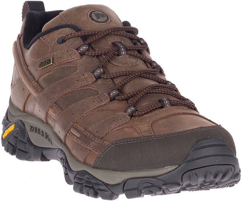 Dark Brown Merrell Moab 2 Prime Waterproof Wide Width Men's Hiking Shoes Canada | 40781M-2HD