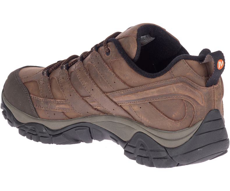 Dark Brown Merrell Moab 2 Prime Waterproof Wide Width Men's Hiking Shoes Canada | 40781M-2HD