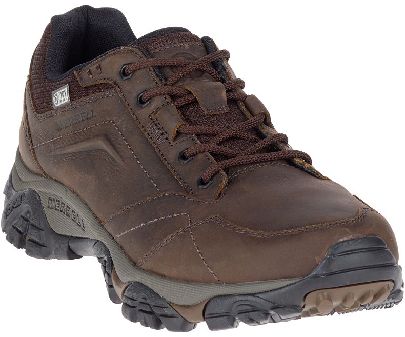 Dark Brown Merrell Moab Adventure Lace Waterproof Men's Hiking Shoes Canada | 29196M-2HD