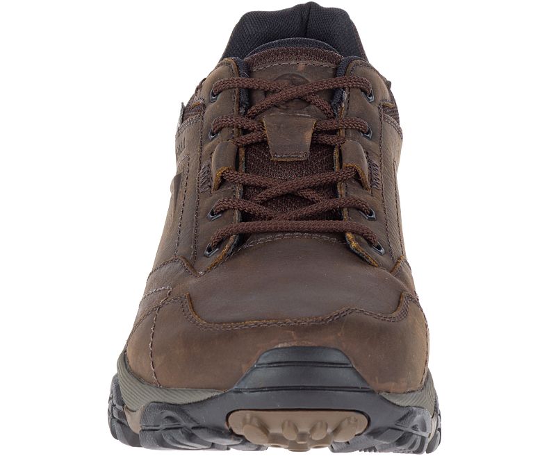 Dark Brown Merrell Moab Adventure Lace Waterproof Men's Hiking Shoes Canada | 29196M-2HD