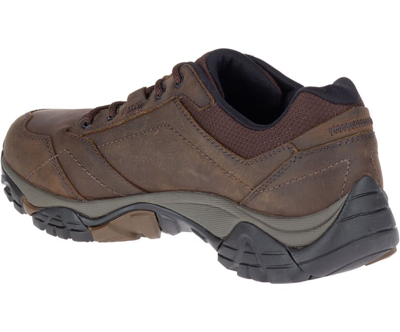 Dark Brown Merrell Moab Adventure Lace Waterproof Men's Hiking Shoes Canada | 29196M-2HD