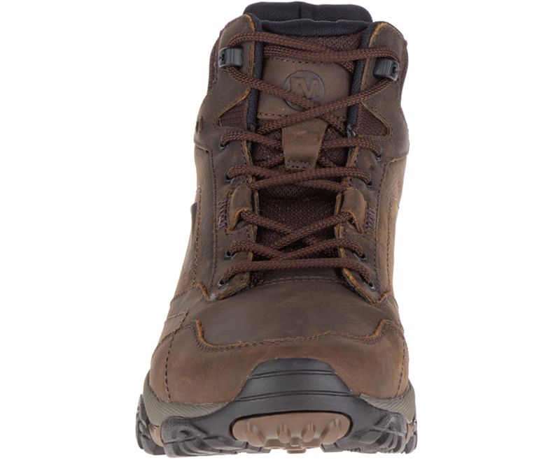 Dark Brown Merrell Moab Adventure Mid Waterproof Men's Hiking Shoes Canada | 29195M-2HD