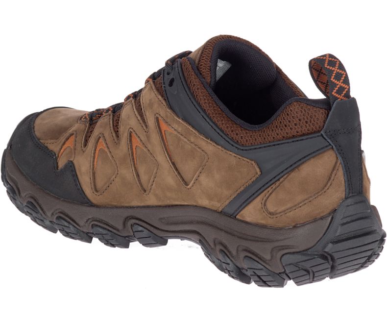 Dark Brown Merrell Pulsate 2 Leather Waterproof Men's Hiking Shoes Canada | 36110M-2HD