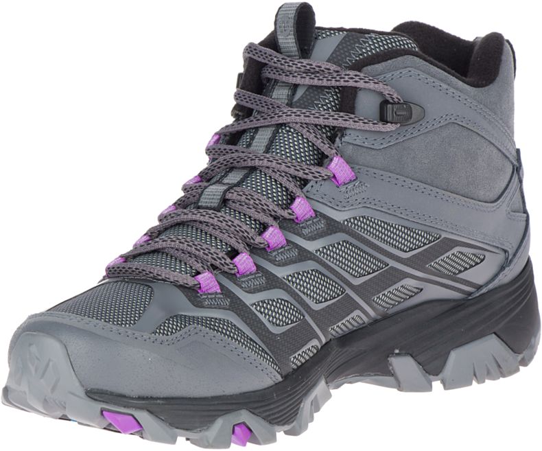 Dark Grey Merrell Moab FST Ice+ Thermo Women's Hiking Shoes Canada | 26948W-1HD