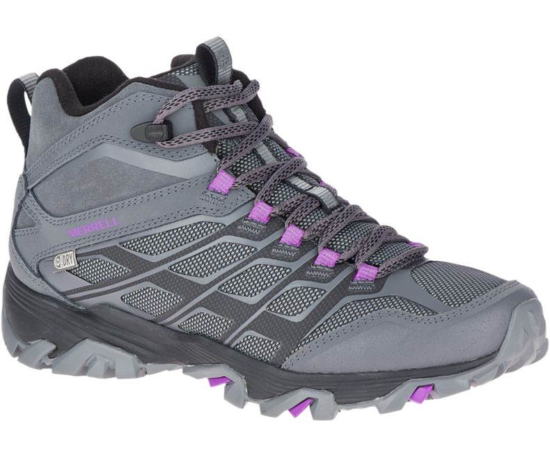 Dark Grey Merrell Moab FST Ice+ Thermo Women\'s Hiking Shoes Canada | 26948W-1HD