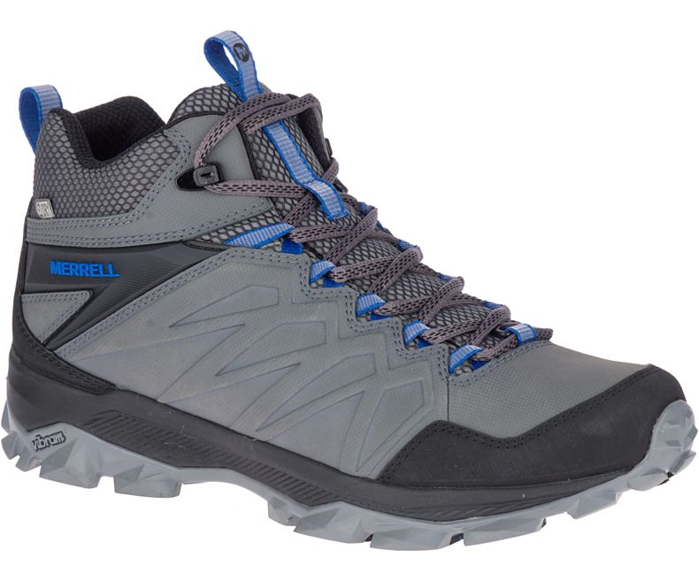 Dark Grey Merrell Thermo Freeze Mid Waterproof Men\'s Hiking Shoes Canada | 35073M-2HD