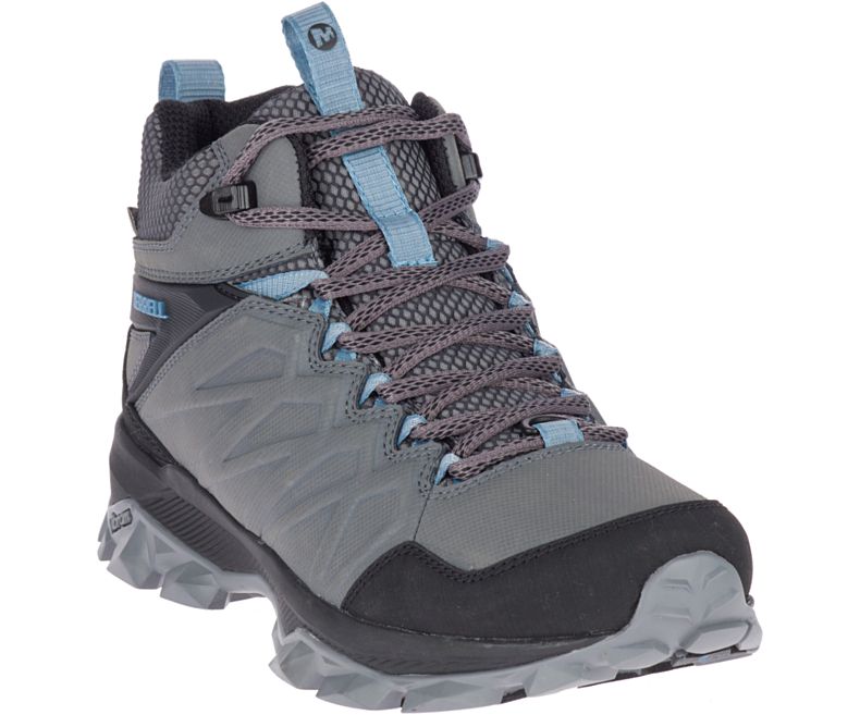 Dark Grey Merrell Thermo Freeze Mid Waterproof Women's Hiking Shoes Canada | 35074W-1HD