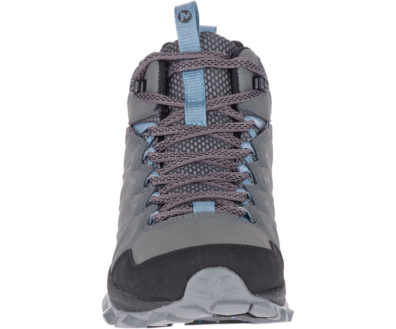 Dark Grey Merrell Thermo Freeze Mid Waterproof Women's Hiking Shoes Canada | 35074W-1HD