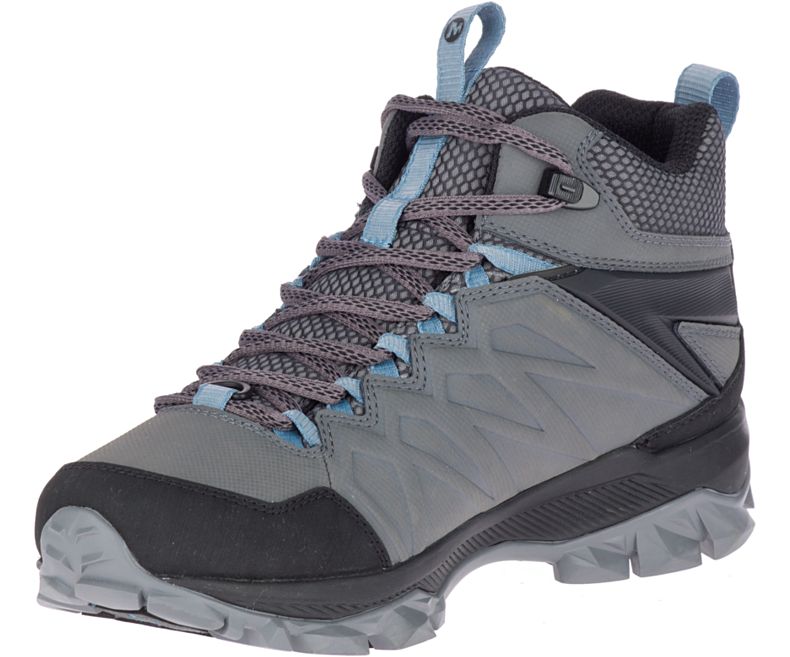 Dark Grey Merrell Thermo Freeze Mid Waterproof Women's Hiking Shoes Canada | 35074W-1HD