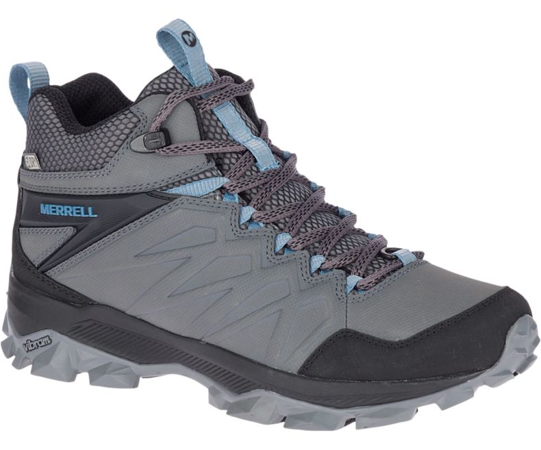 Dark Grey Merrell Thermo Freeze Mid Waterproof Women\'s Hiking Shoes Canada | 35074W-1HD