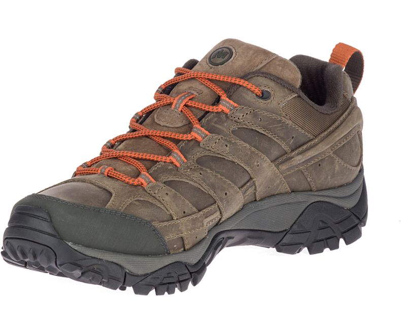 Dark Khaki Merrell Moab 2 Prime Men's Hiking Shoes Canada | 40783M-2HD